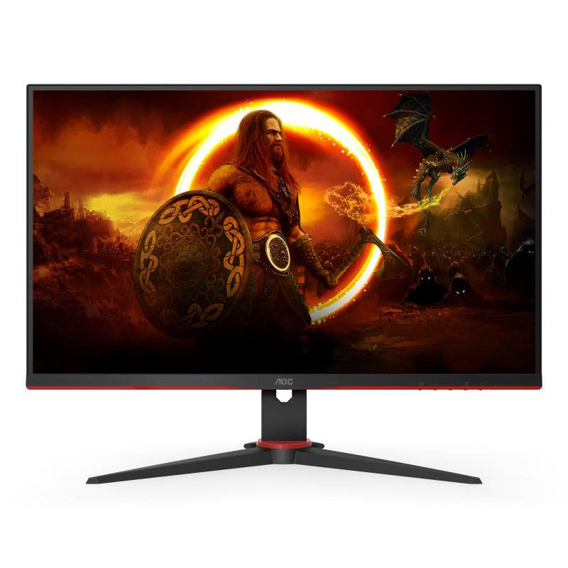 Écran Gaming AOC 24 Pouces 24G2SPAE FHD 165 Hz 1 ms Noir Rouge
