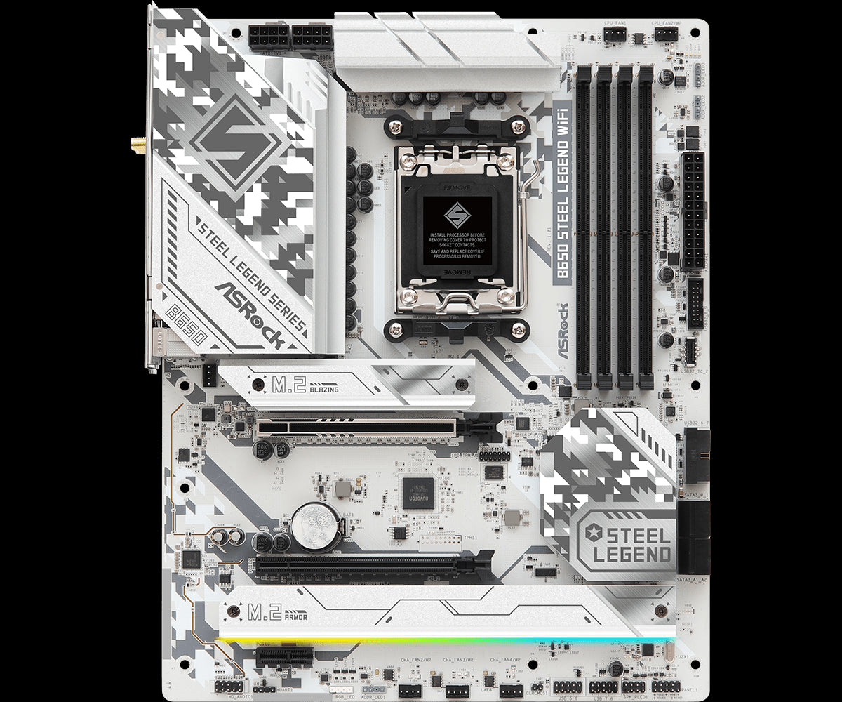 Carte Mère ASRock B650 Steel Legend WIFI Haute Performance pour Gamers et Professionnels