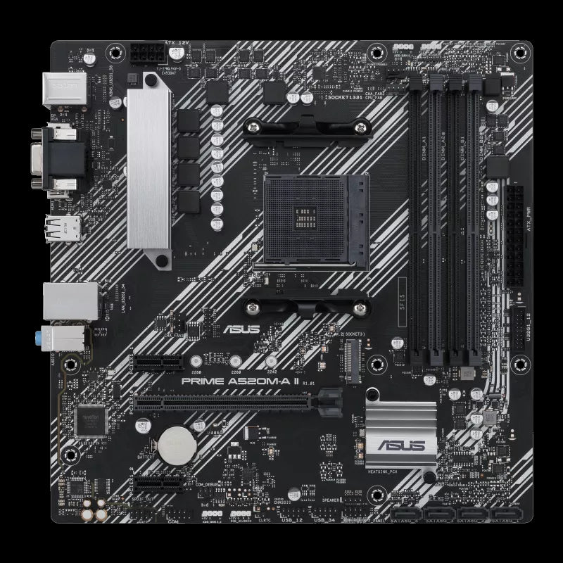 Carte Mère Asus Prime A520M A II CSM pour Ordinateur de Bureau