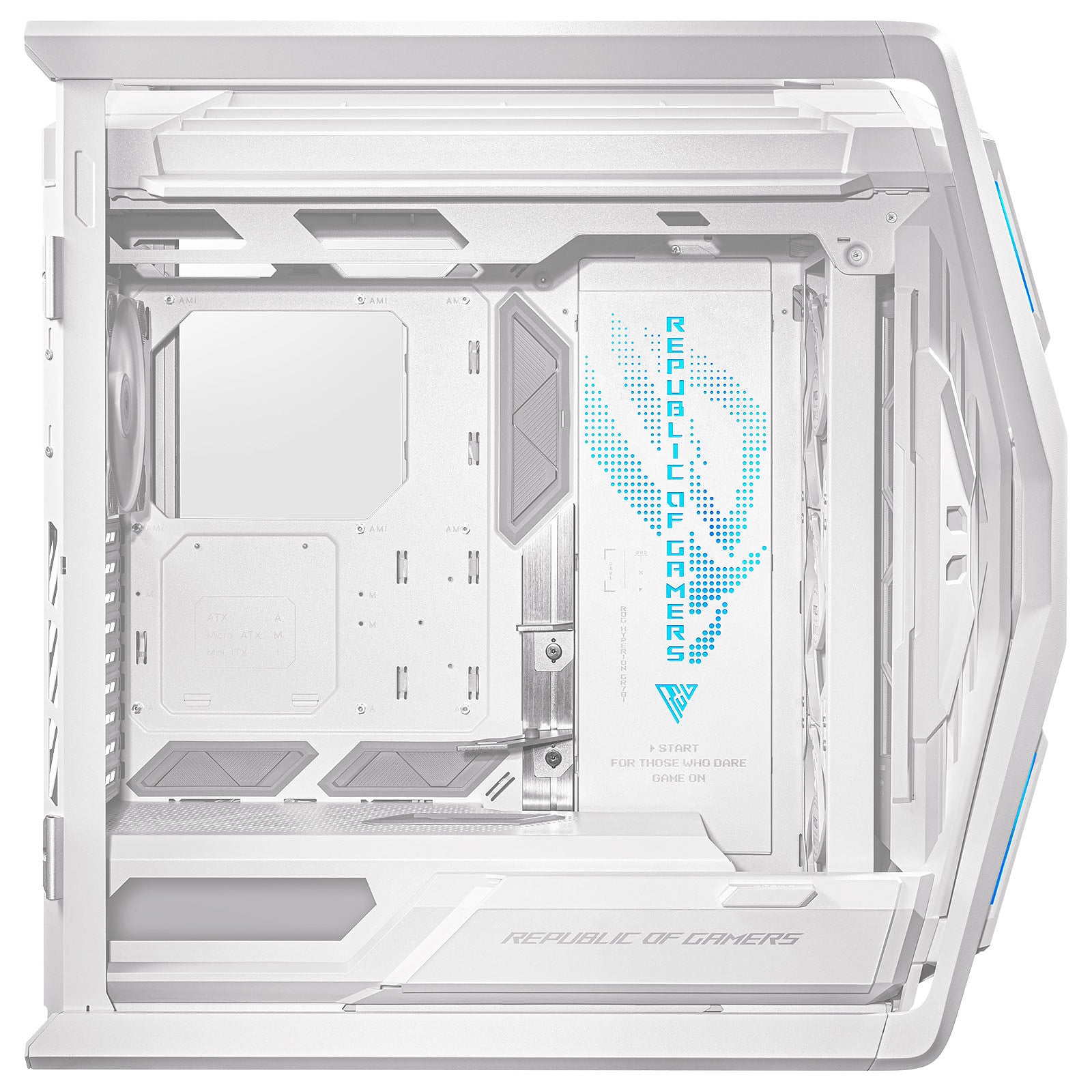 ASUS ROG Hyperion GR701 Blanc Casque de Jeu PC Puissant et Spacieux