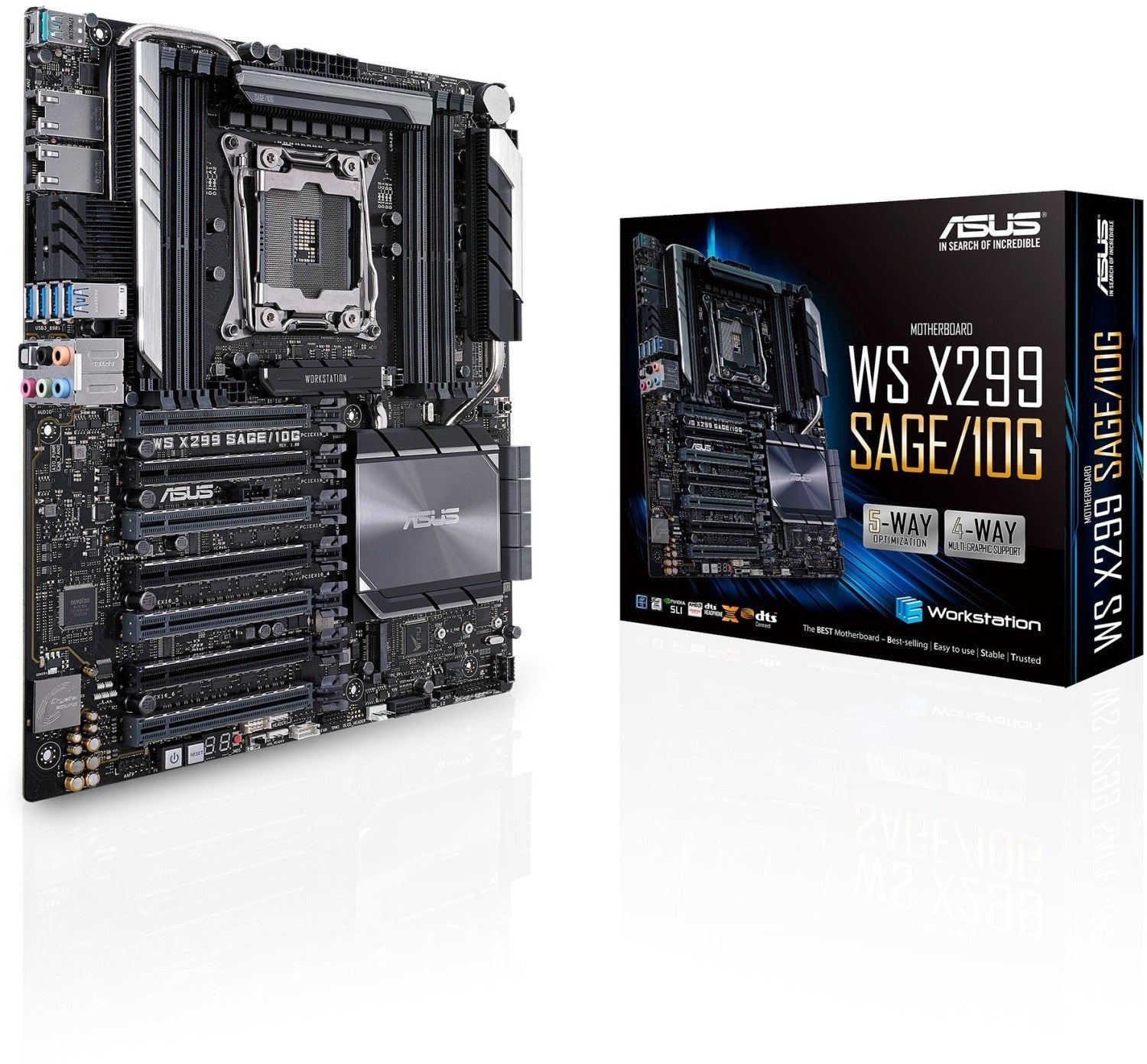 Carte Mère Asus WS X299 SAGE 10G Professionnelle Haute Performance