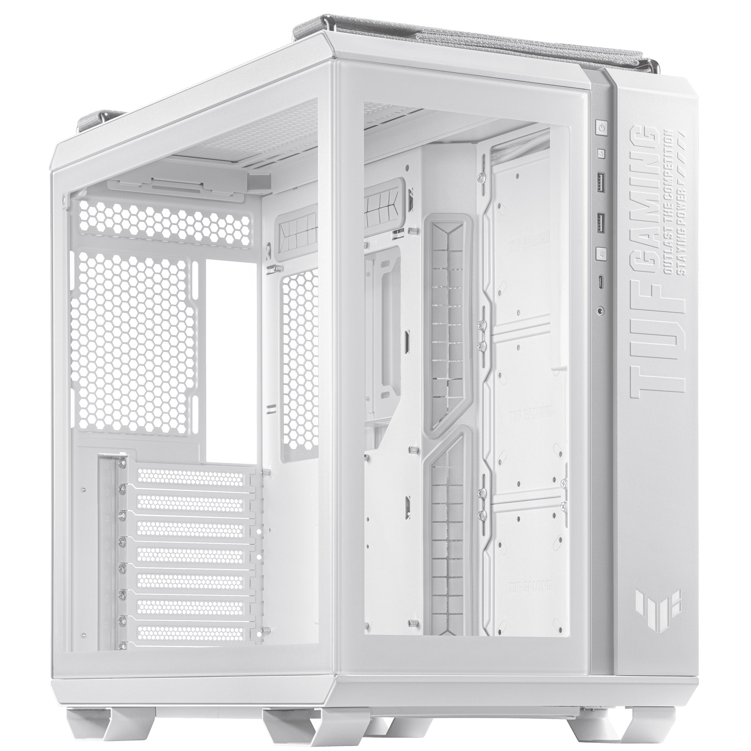 ASUS TUF Gaming GT502 Blanc Systeme de Jeu Puissant et Durable