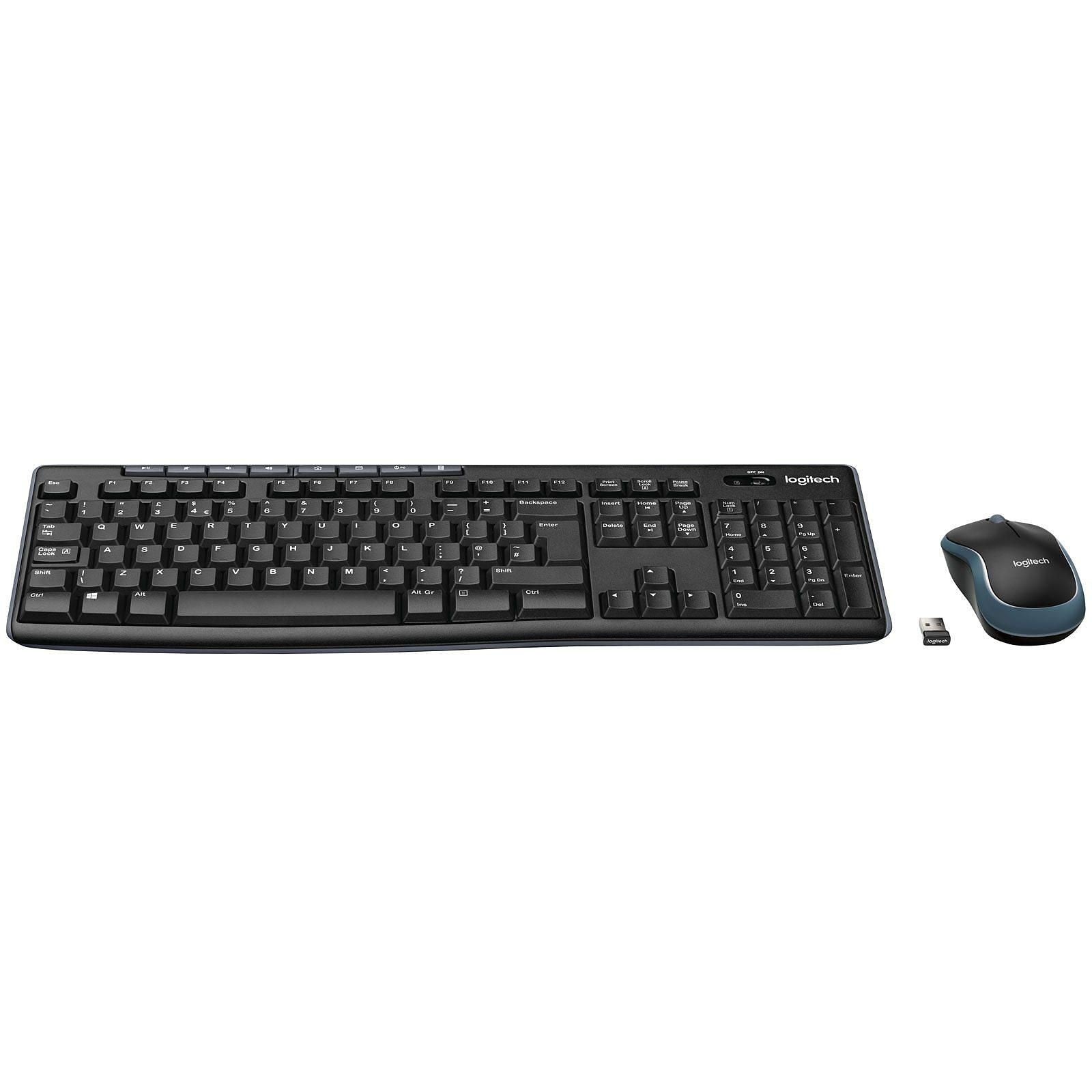Clavier et Souris Sans Fil Logitech MK270 Combo Azerty
