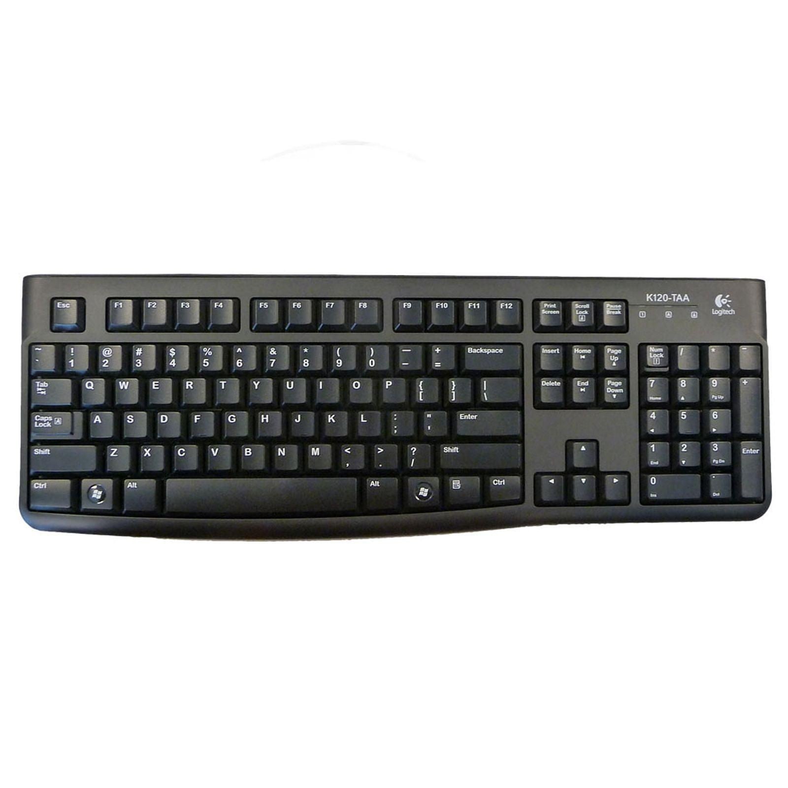 Clavier Souris Logitech MK120 Filaire Noir Ultra Confort et Fiabilité