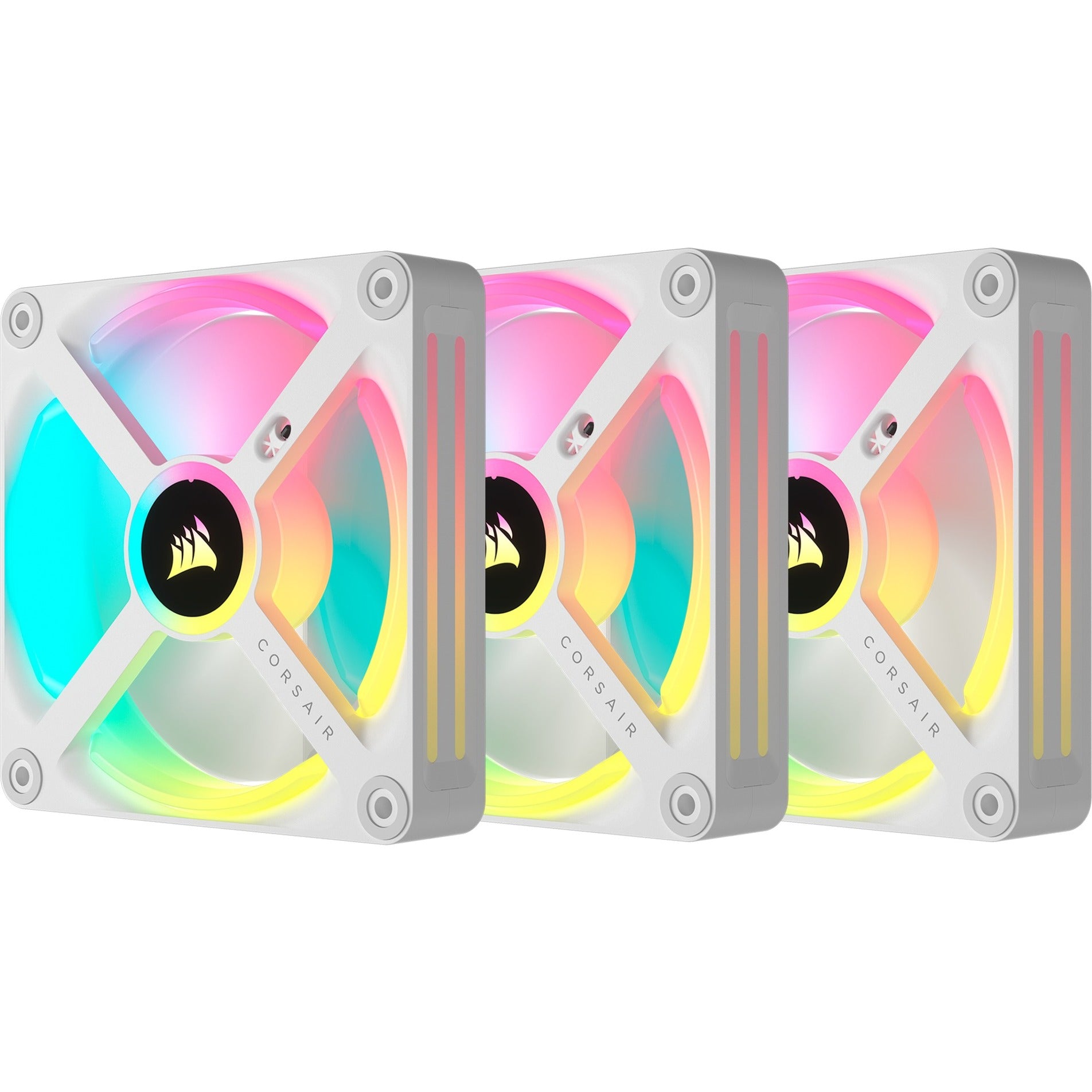 Corsair iCUE Link QX120 RGB Kit de Démarrage Pack de 3 Blanc