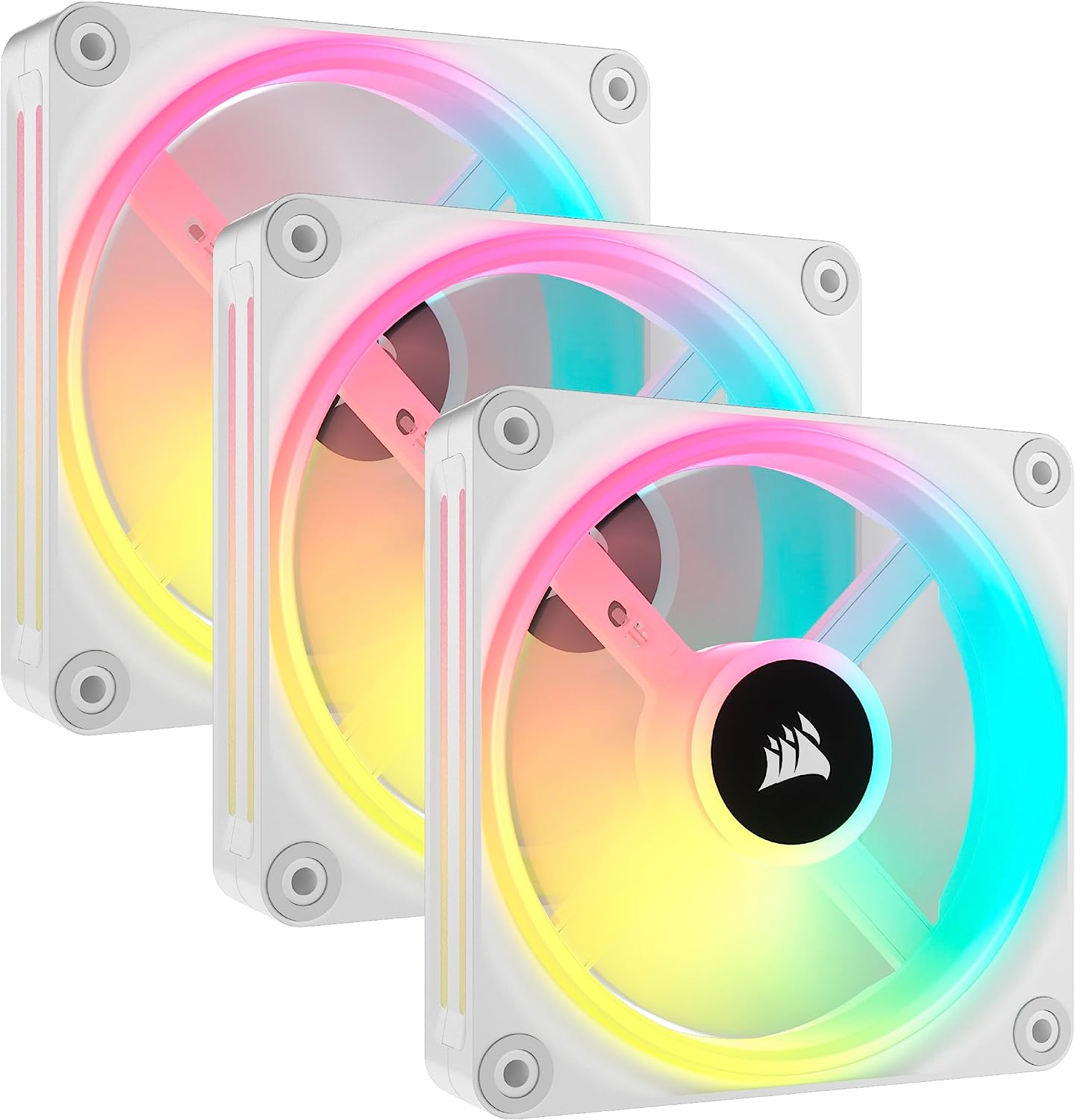 Corsair iCUE Link QX120 RGB Kit de Démarrage Pack de 3 Blanc