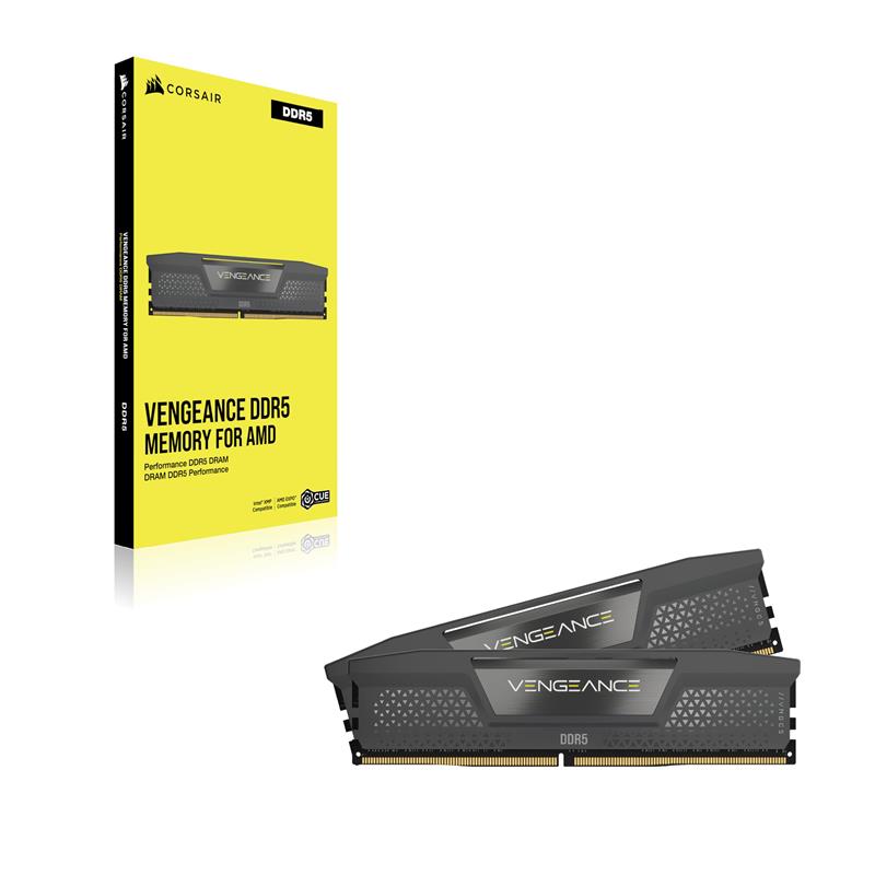 Corsair Vengeance 2x48Go DDR5 6000 C30 EXPO et XMP Gris