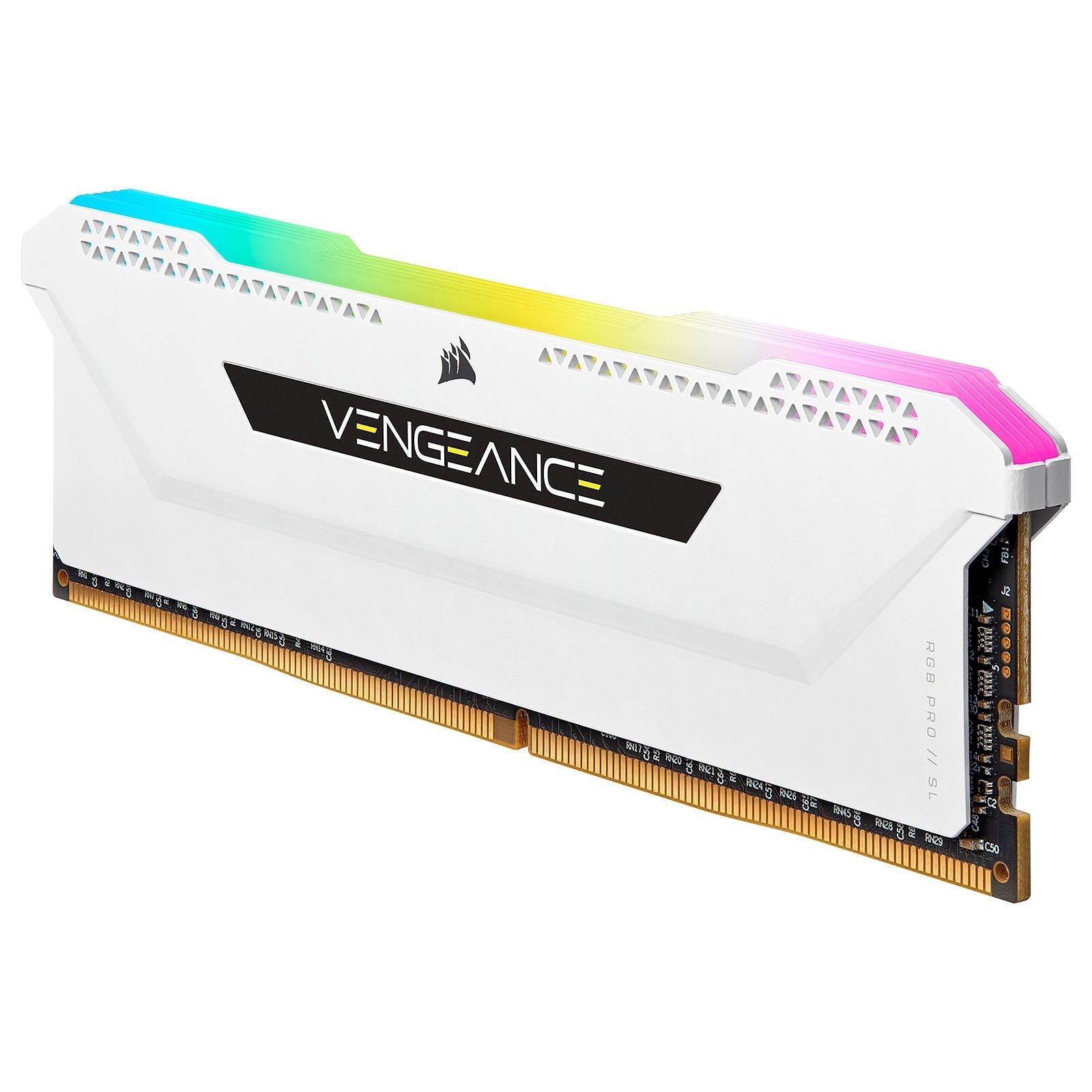 Corsair Vengeance RGB Pro SL 2x16Go DDR4 3600C18 Blanc