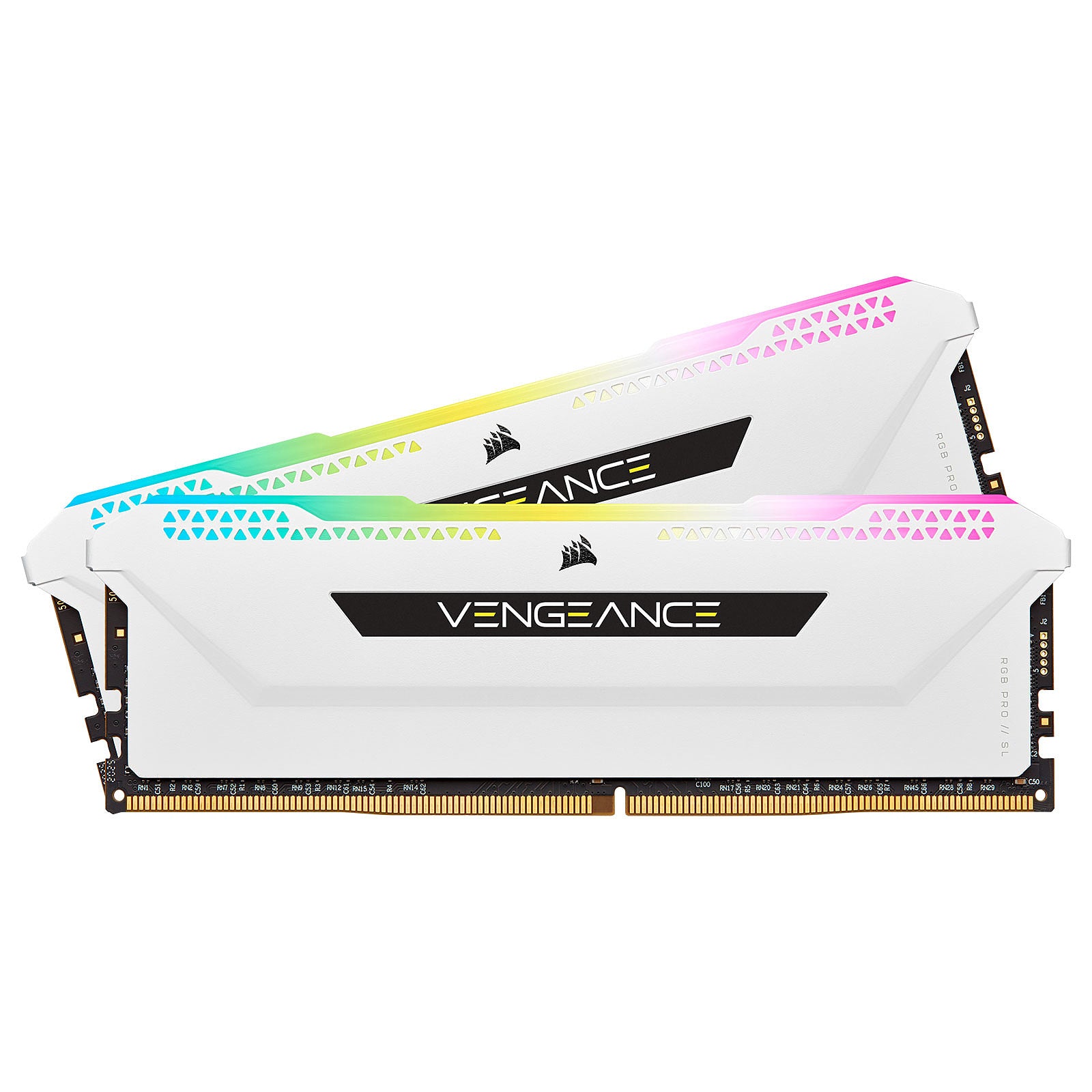 Corsair Vengeance RGB Pro SL 2x8Go DDR4 3600C18 Blanc