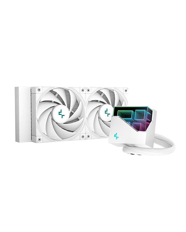DeepCool LT520 Blanc Ventilateur de Refroidissement Liquide pour PC