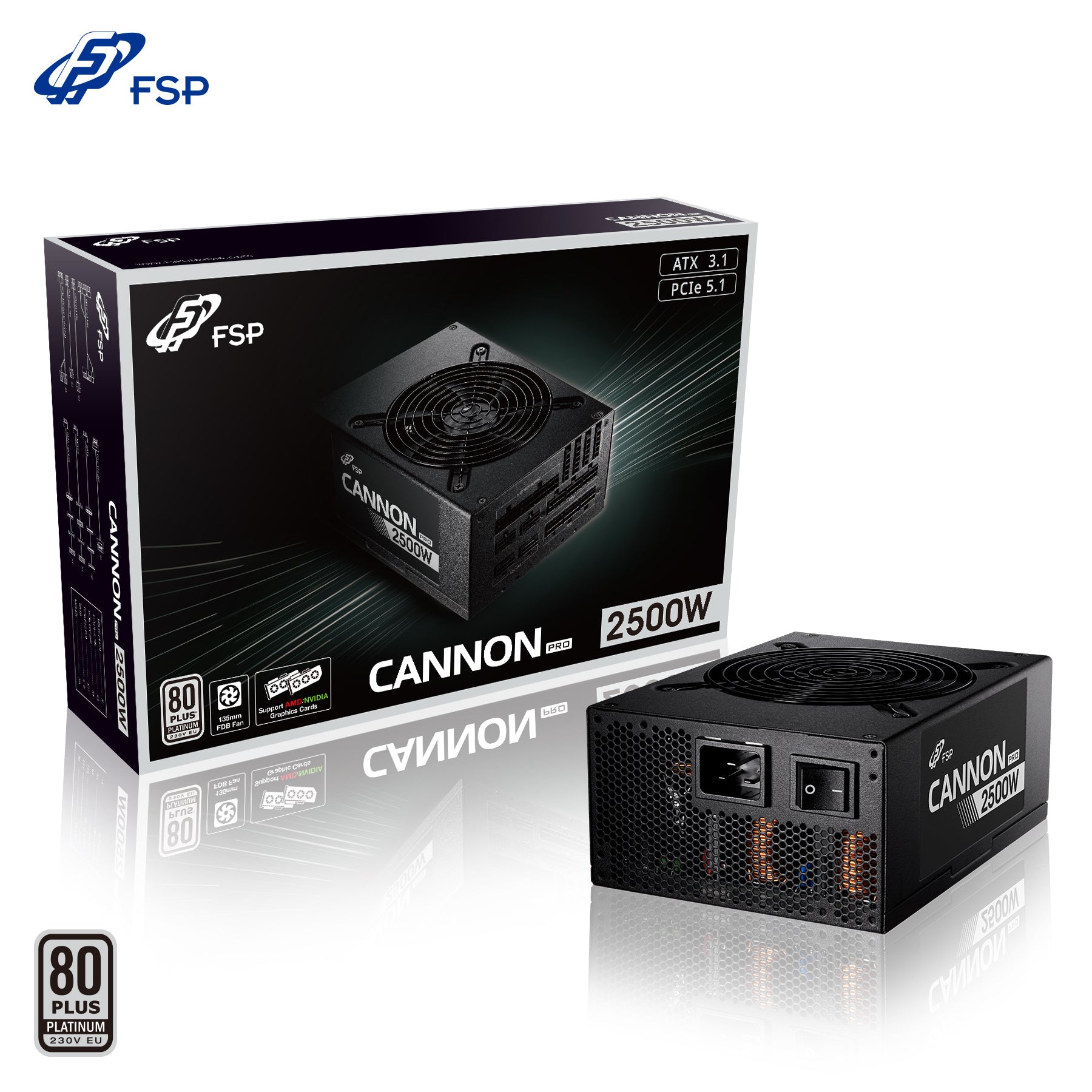 Alimentation PC FSP Cannon Pro 2500W 80 Plus Platinum Haute Performance