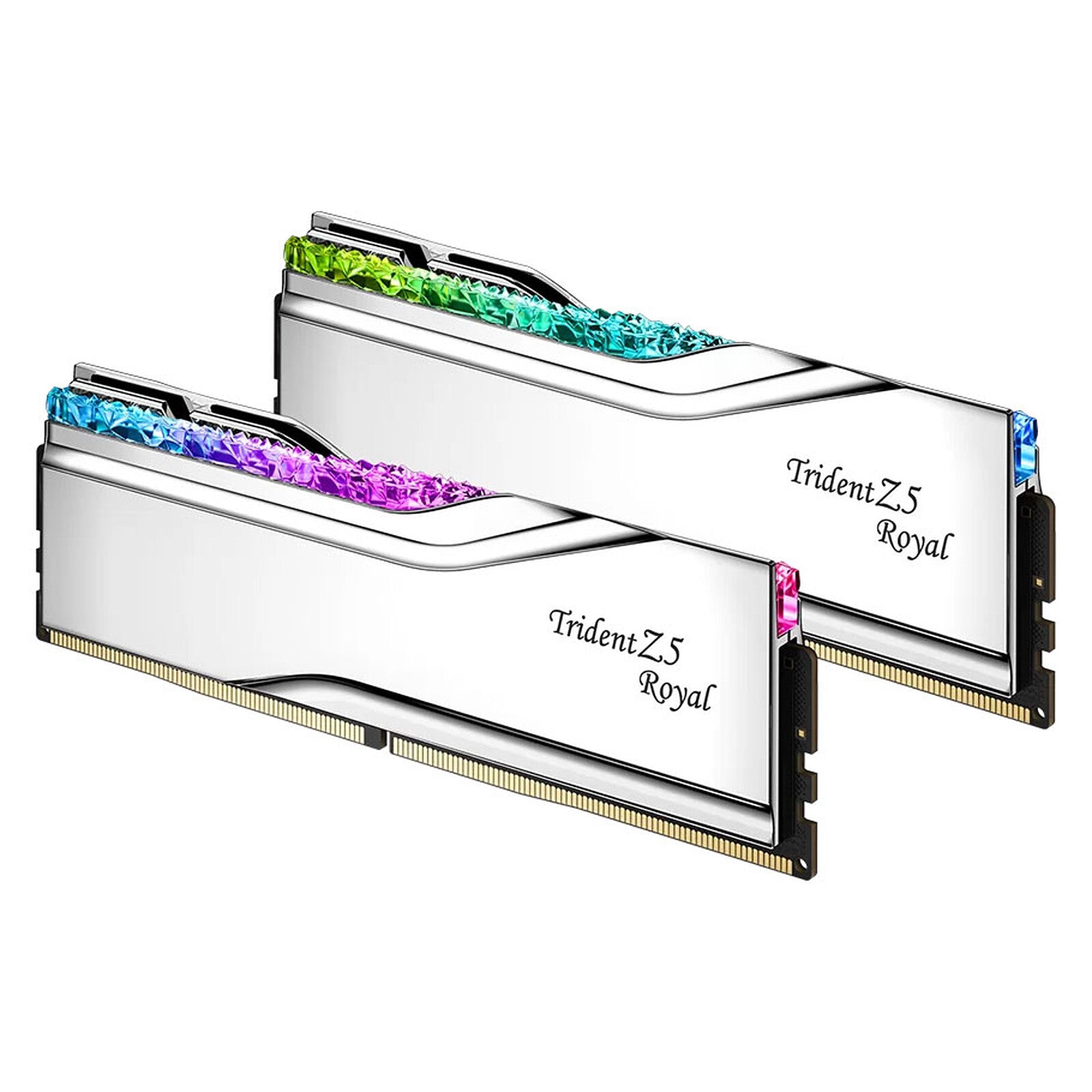 G Skill Trident Z5 Royal RGB DDR5 2x32Go 6400C32 Silver
