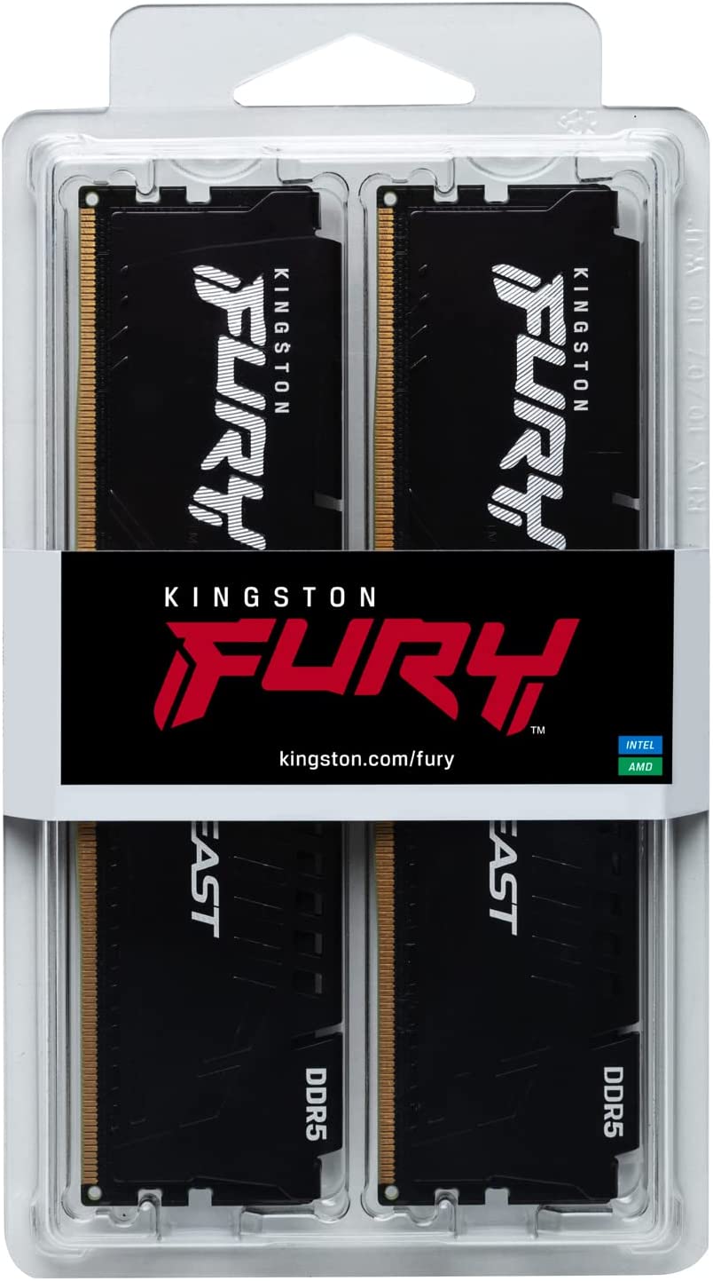 Kingston Fury Beast DDR5 2x8GB 5600C40 Ram RAM Mémoire Vive DDR5 Haute Performance