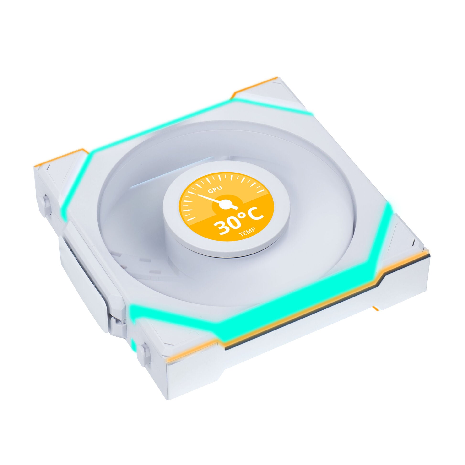 Lian Li Uni Fan SL 120 LCD ARGB Sans Fil Blanc