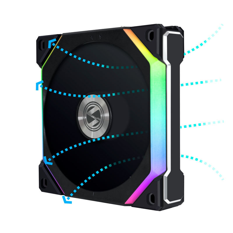 Lian Li UNI Fan SL120 V2 ARGB Reverse Blade Noir