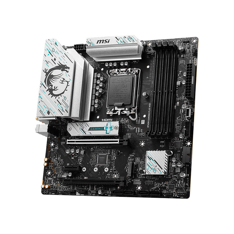 Carte Mère MSI B760M Gaming Plus WiFi Améliorée pour Jeux et Performance