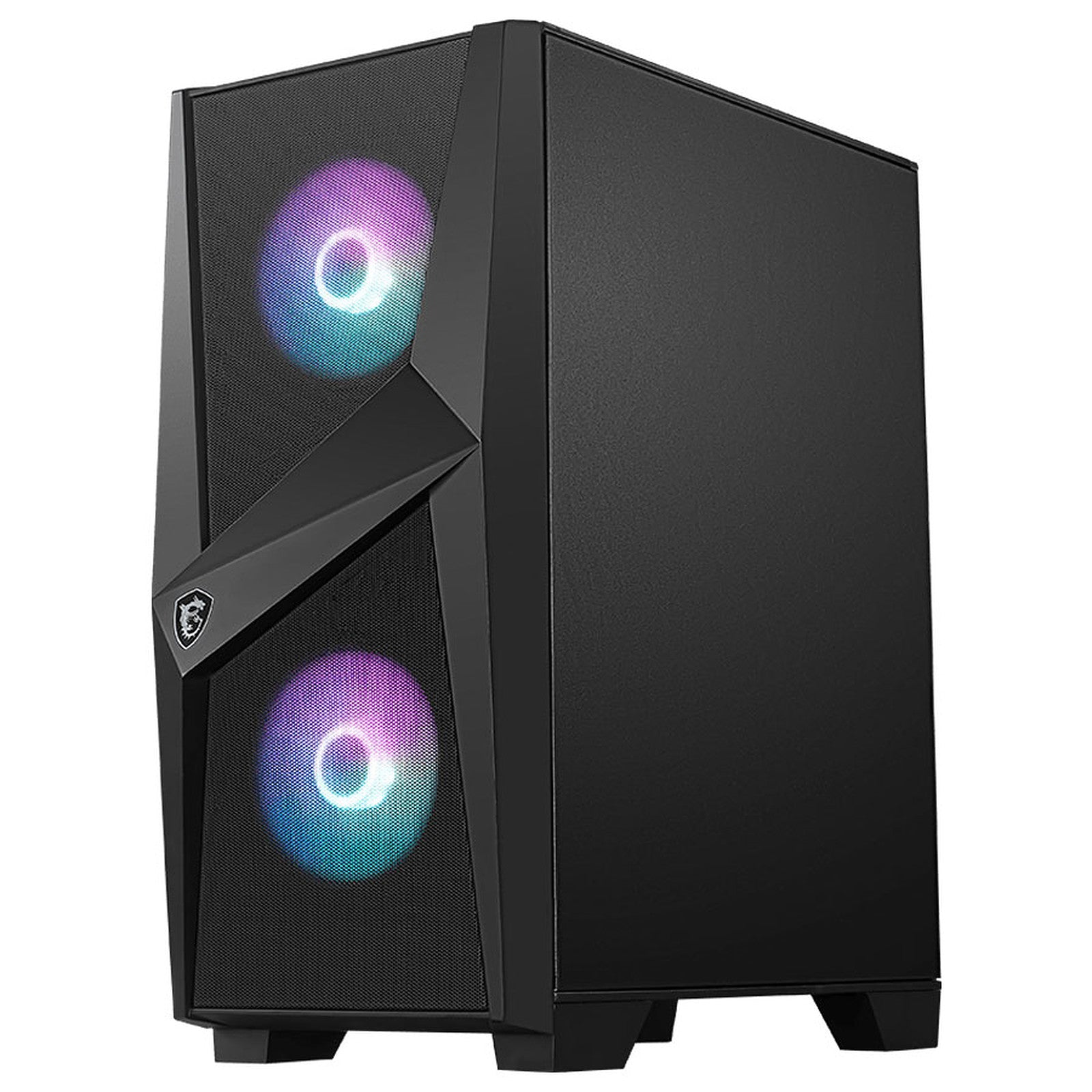 Boîtier PC MSI MAG Forge 100R ARGB Noir Haute Performance et Design Moderne