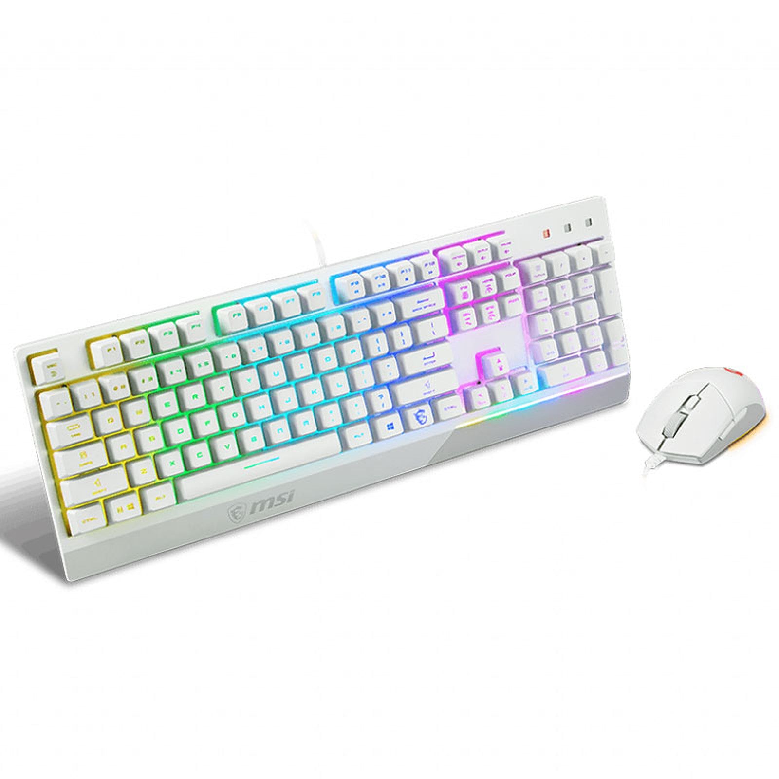 Combo Clavier et Souris MSI Vigor GK30 et Clutch GM11 Blanc