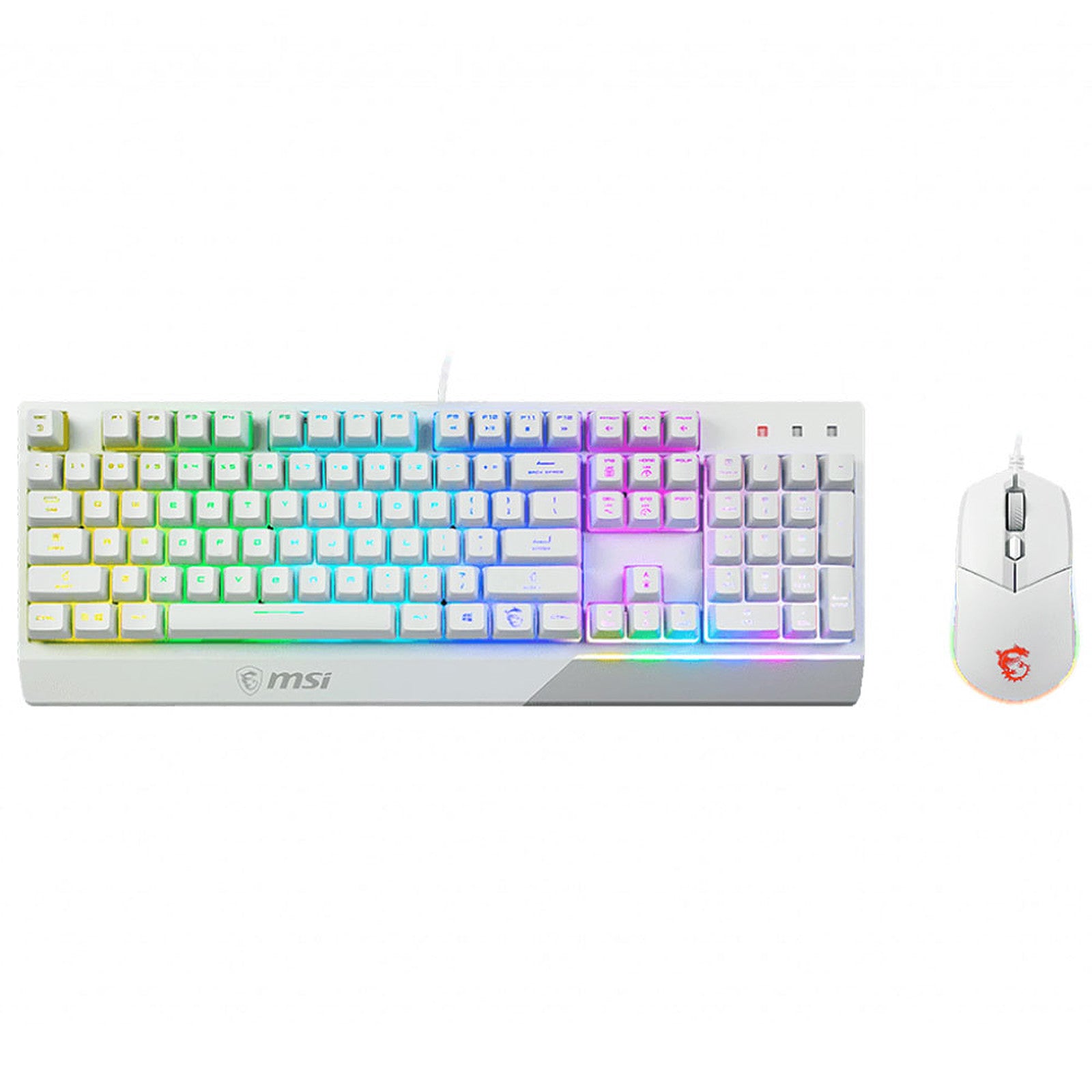 Combo Clavier et Souris MSI Vigor GK30 et Clutch GM11 Blanc