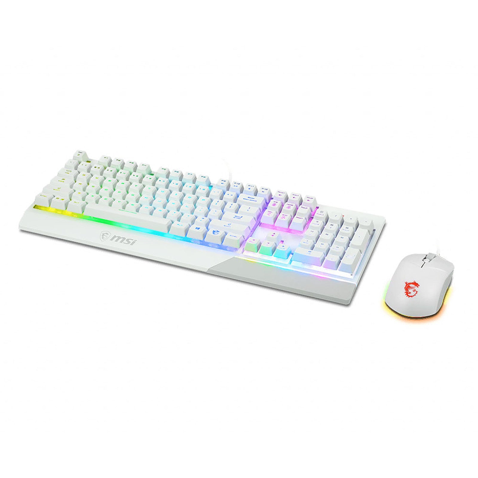 Combo Clavier et Souris MSI Vigor GK30 et Clutch GM11 Blanc