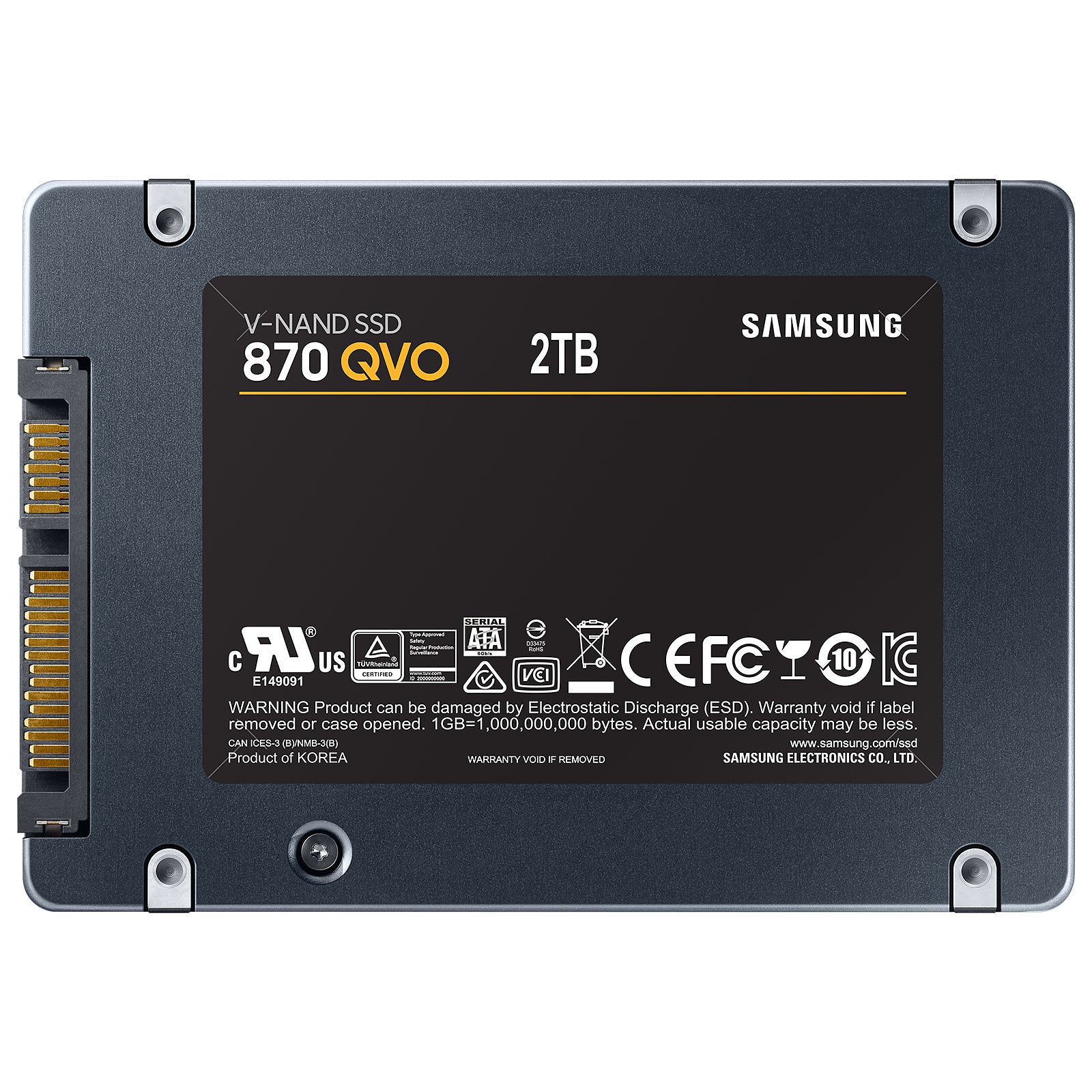 Samsung SSD 870 QVO 2To Disque SSD Puissant et Fiable