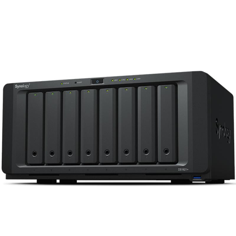 Serveur NAS 8 Baies Synology DiskStation DS1821 Plus Puissant et Facile à Utiliser