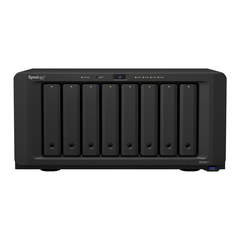 Serveur NAS 8 Baies Synology DiskStation DS1821 Plus Puissant et Facile à Utiliser