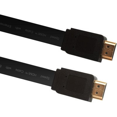 Câble HDMI High speed+ETH M/M-1.8M Plat 4K 2K Noir