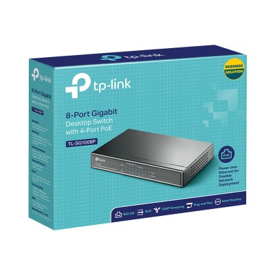 TP-LINK TL-SG1008P - 8-Port Gigabit PoE Switch