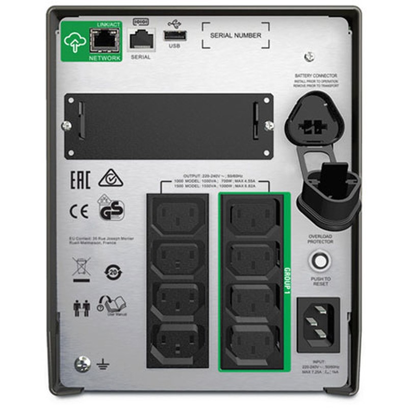 Onduleur APC Line-Interactive Back-UPS Pro Green 900VA et 540watts