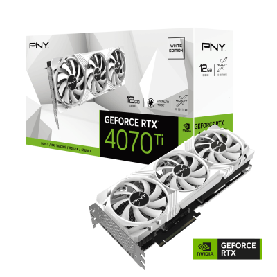 PNY GeForce RTX 4070 Ti 12GB VERTO Triple Fan White Edition