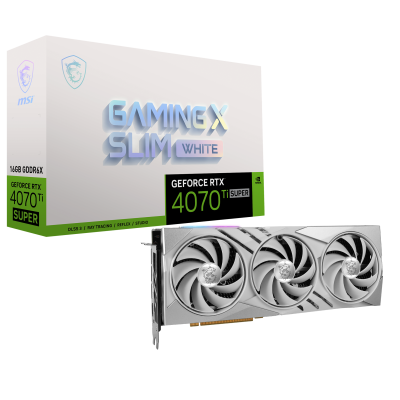 MSI GeForce RTX 4070 Ti Super 16G Gaming X Slim White