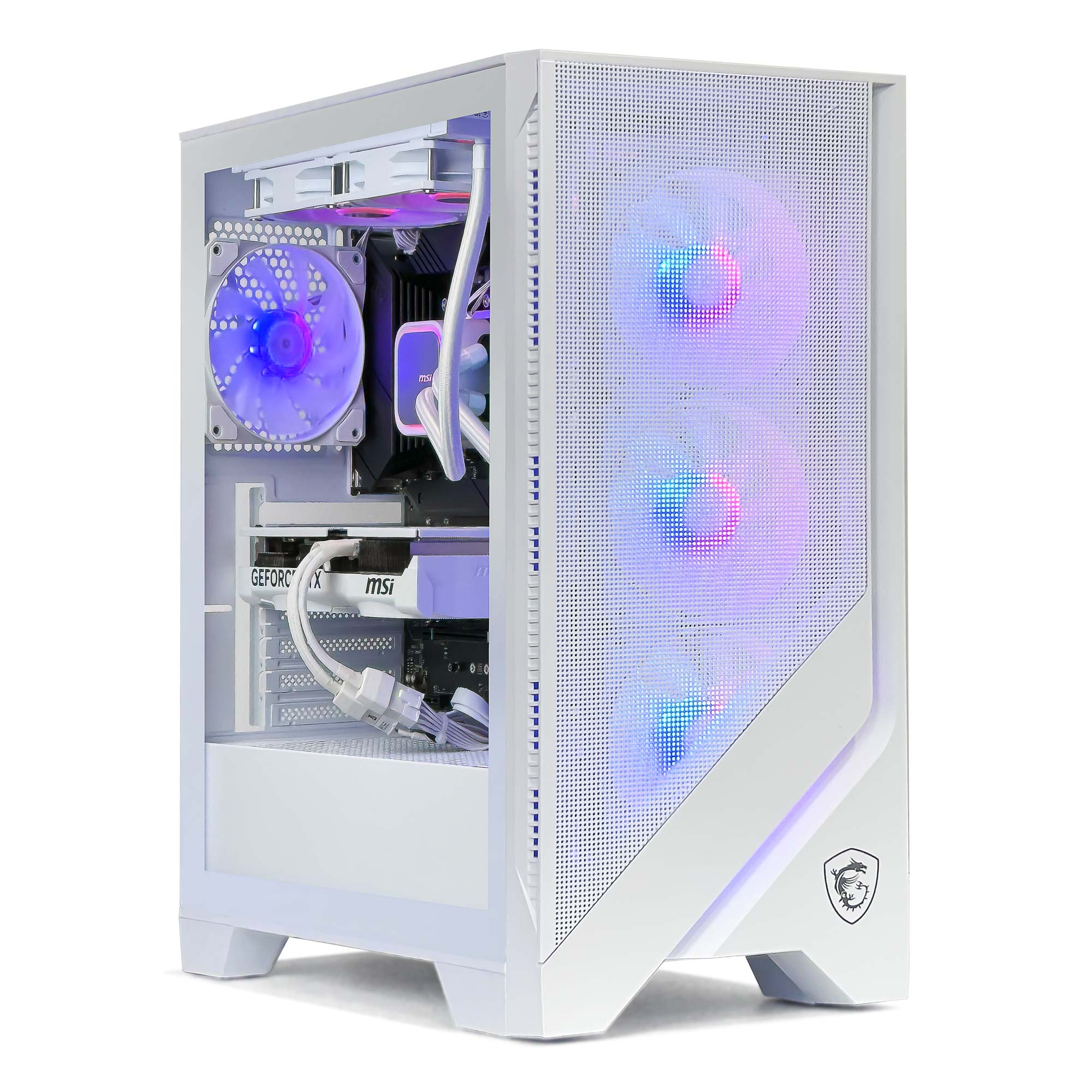PC Gamer Blanc ICEFALL - AMD Radeon RX 9070 XT 16 Go