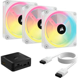 Corsair iCUE Link QX120 RGB Kit de Démarrage Pack de 3 Blanc