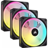 Corsair iCUE Link QX120 Kit de Démarrage RGB Pack de 3 Noir