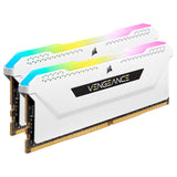 Corsair Vengeance RGB Pro SL 2x8Go DDR4 3600C18 Blanc