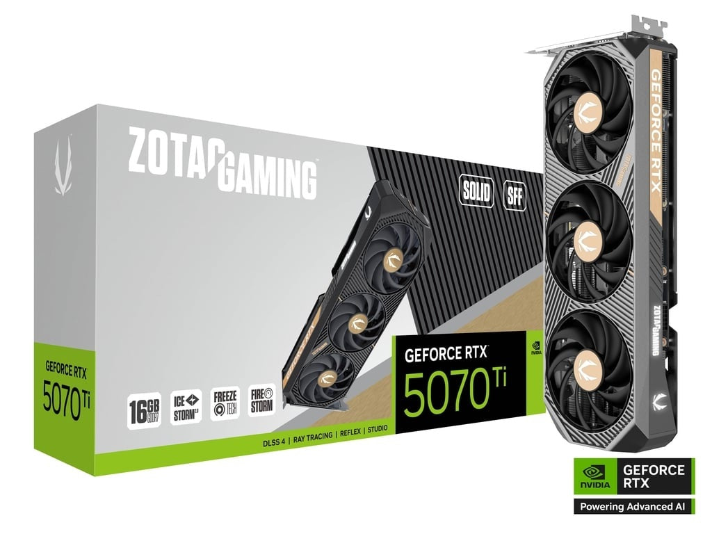 ZOTAC Gaming GeForce RTX 5070 Ti SOLID SFF 16GB